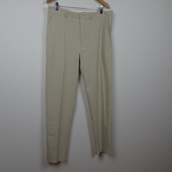 RLX Ralph Lauren Golf Pants Men's Size 34x34 Beige Wicking Elastic Waist - Picture 3 of 11